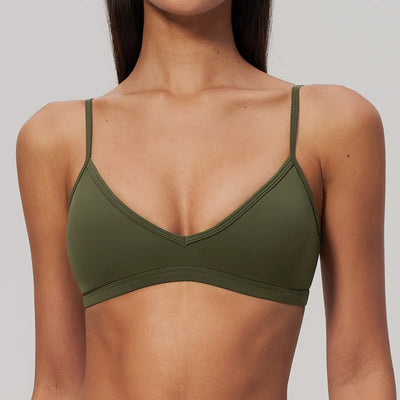 SPARK Women's V-Neck High-Stretch Yoga Fitness Bra ZC9599