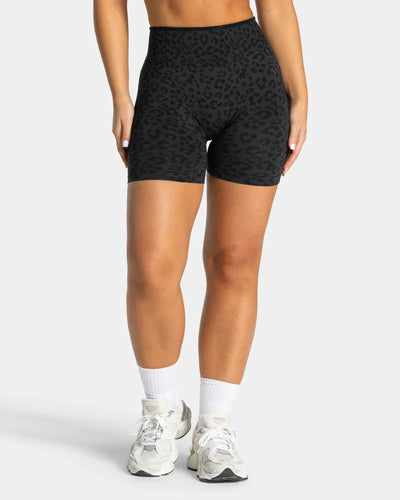 SPARK Seamless Leopard-print Yoga Fitness Shorts RXW3006-2