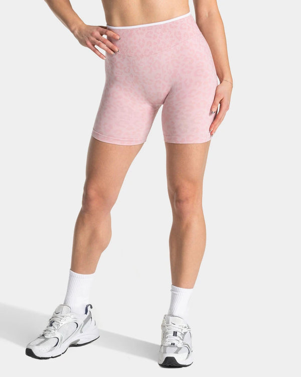 SPARK Seamless Leopard-print Yoga Fitness Shorts RXW3006-2