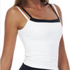 SPARK Fake Two-Piece Square Neck Yoga Tank Top ZC3092