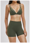 SPARK Women's Double-layer Fake Two-piece Color-Blocking Yoga Bra ZC6116