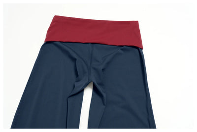 SPARK Women’s High-Waisted Color Block Fold-Over Yoga Pants ZC2585