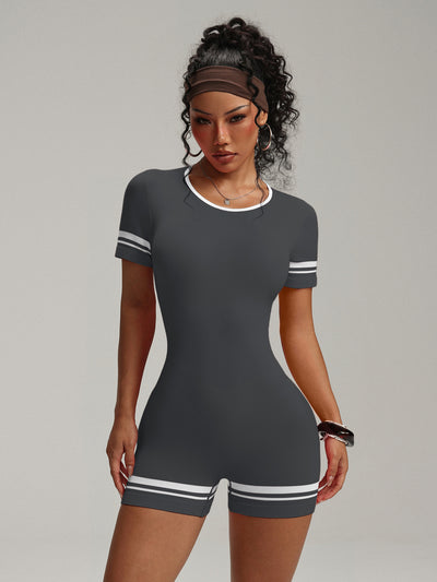 SPARK Seamless Sexy Hollow Back Hip-lifting Fitness Jumpsuit XY2456