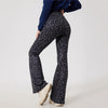 SPARK Leopard Fleece Flared Pants FX3051