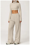 SPARK High Collar Yoga Hollow Back Tight Sports Top ZC4507