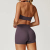 SPARK Athletic Backless Halter Sports Bra ZC8505-1