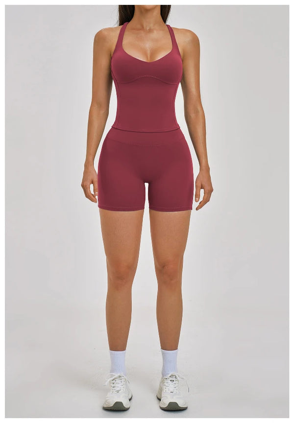SPARK Women's Criss-Cross Back Yoga Sports Tank Top ZC2546