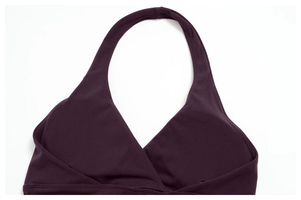 SPARK Women's Halter Deep V-neck Yoga Tank Top ZC4208