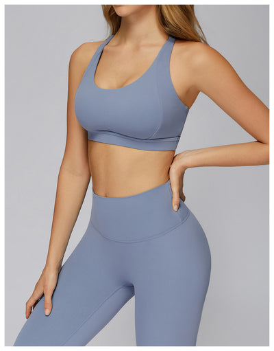 SPARK Cross Hollow Back Sports Bra for Running and Fitness ZC7011