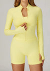 SPARK Stand Collar Zipper Yoga Jacket For Women ZC4513