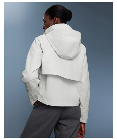 SPARK Outdoor Windbreaker with Storable Hooded Jacket For Women DQ25125
