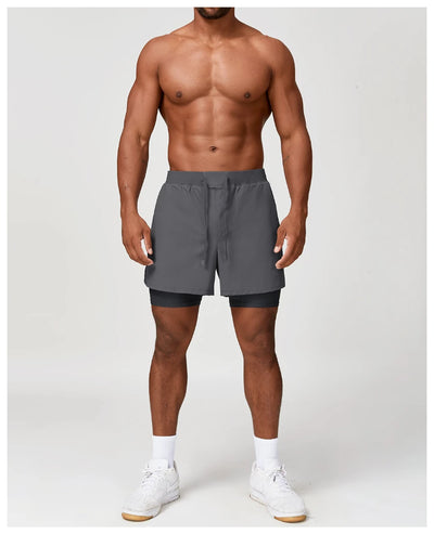 SPARK Men's Quick-drying Double Layer Athletic Shorts DD1182