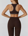 SPARK Contrast Color Brushed Yoga Bra ZC2036
