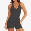 SPARK Halter Neck Vest Yoga Clothes Two Piece Set RX1346