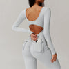 SPARK Backless Long Sleeve Jumpsuit ZC8979