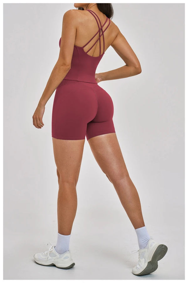 SPARK Women's Criss-Cross Back Yoga Sports Tank Top ZC2546