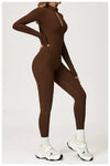 SPARK Plush Warm Stand Collar Zipper Long-sleeved Jumpsuit ZC5050