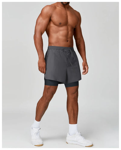 SPARK Men's Quick-drying Double Layer Athletic Shorts DD1182