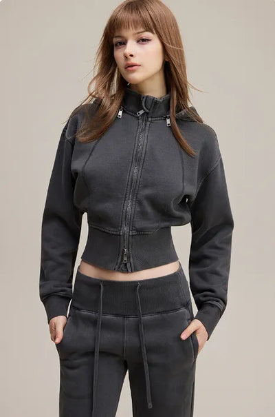 SPARK Retro Removable Hooded Jacket for Women TH25301