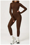 SPARK Plush Warm Stand Collar Zipper Long-sleeved Jumpsuit ZC5050