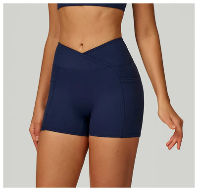 SPARK Cross High Waist Shorts for Women ZC2030