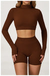 SPARK High Collar Yoga Hollow Back Tight Sports Top ZC4507