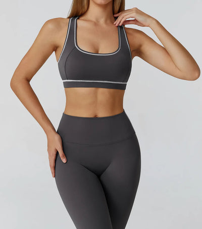 SPARK Contrast Color Brushed Yoga Bra ZC2036