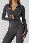 SPARK Contrast Color Slim Yoga Jacket ZC2036