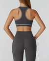 SPARK Contrast Color Brushed Yoga Bra ZC2036