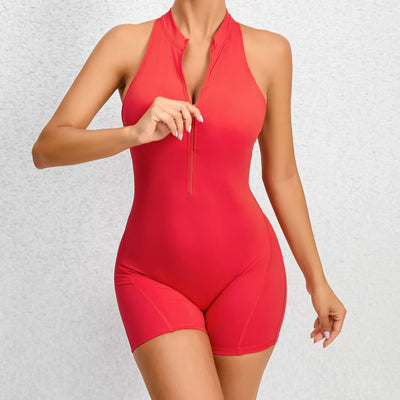 SPARK New Style Zipper Yoga Woman Jumpsuit TFQ22