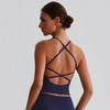 SPARK Yoga Crop Top with Sexy Cross Back LQ8028
