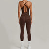 SPARK Cross Adjustable Shoulder Straps Fitness Jumpsuit QS0012