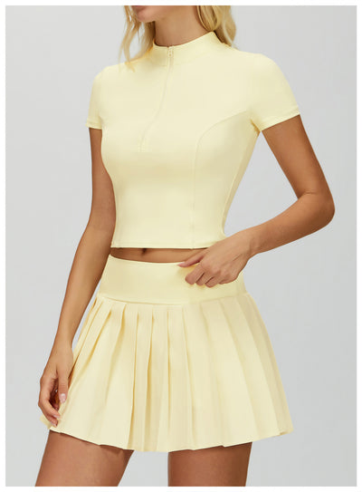 SPARK Half-zip Yoga Fitness Short Sleeved ZC4514