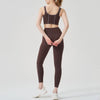 SPARK Contrast Color Line 2 Piece Yoga Suit QY4037