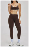 SPARK Women's Contrast Color Spaghetti Straps Yoga Sport Bra ZC3562