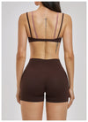 SPARK Women's Double-layer Fake Two-piece Color-Blocking Yoga Bra ZC6116