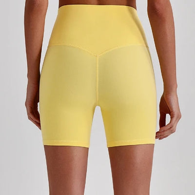 SPARK Women’s Naked-Feel High-Waisted Athletic Cycling Fitness Shorts LQ4073