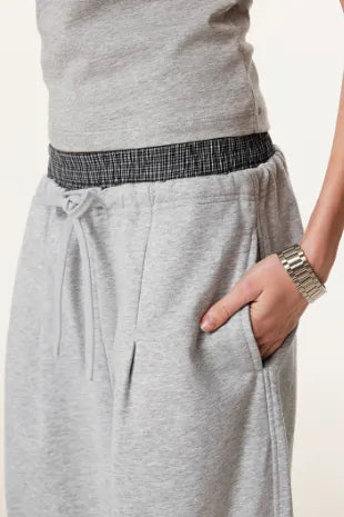 SPARK Double Waist Casual Wide Leg Pants TH25154