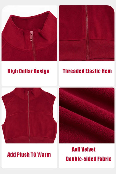 SPARK High Collar Autumn & Winter Plus Velvet Vest ZC2037