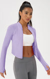 SPARK Yoga Jacket Stand Collar Tops For Women YEL52567
