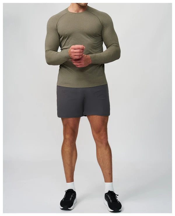 SPARK Men's Athletic Fitness Breathable Long Sleeve DD7752