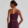 SPARK One-Shoulder Yoga Crop Tank Top LQ8029