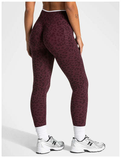 SPARK Seamless Leopard-print Yoga Fitness Leggings RXW3006-2