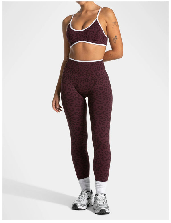 SPARK Seamless Leopard-print Yoga Fitness Leggings RXW3006-2
