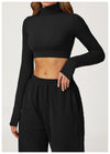 SPARK High Collar Yoga Hollow Back Tight Sports Top ZC4507