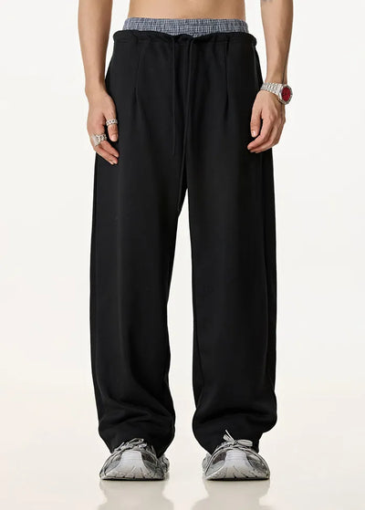 SPARK Double Waist Casual Wide Leg Pants TH25154