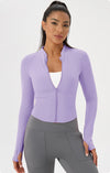 SPARK Yoga Jacket Stand Collar Tops For Women YEL52567