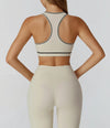 SPARK Contrast Color Brushed Yoga Bra ZC2036