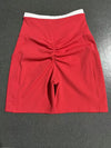 SPARK Color Block Cross Waist Butt Lifting Yoga Shorts TF12197