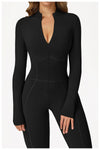 SPARK Plush Warm Stand Collar Zipper Long-sleeved Jumpsuit ZC5050